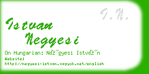 istvan negyesi business card